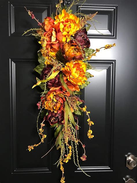 teardrop wreaths for front door